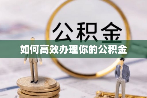 恭城如何高效办理你的公积金