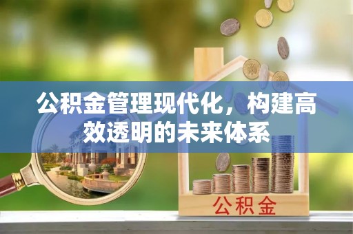 恭城公积金管理现代化，构建高效透明的未来体系