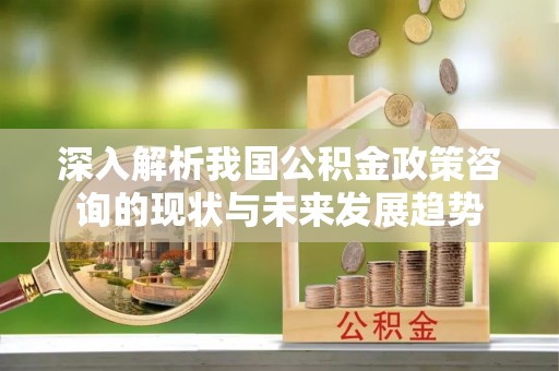 恭城深入解析我国公积金政策咨询的现状与未来发展趋势